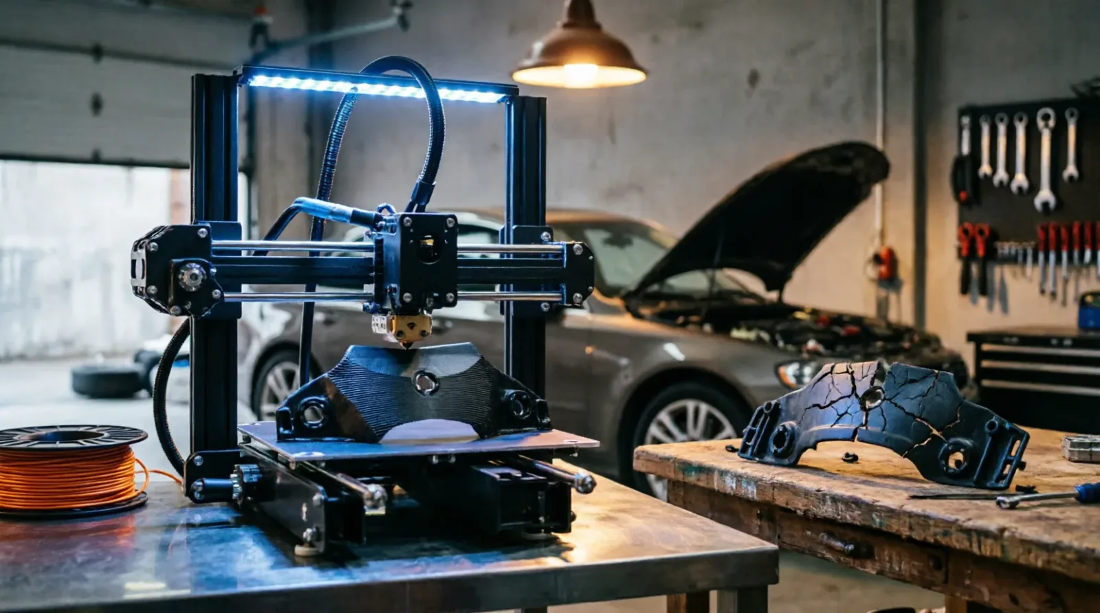 Пластиковые запчасти на 3D-принтере: замена детали для авто, мото или другой техники